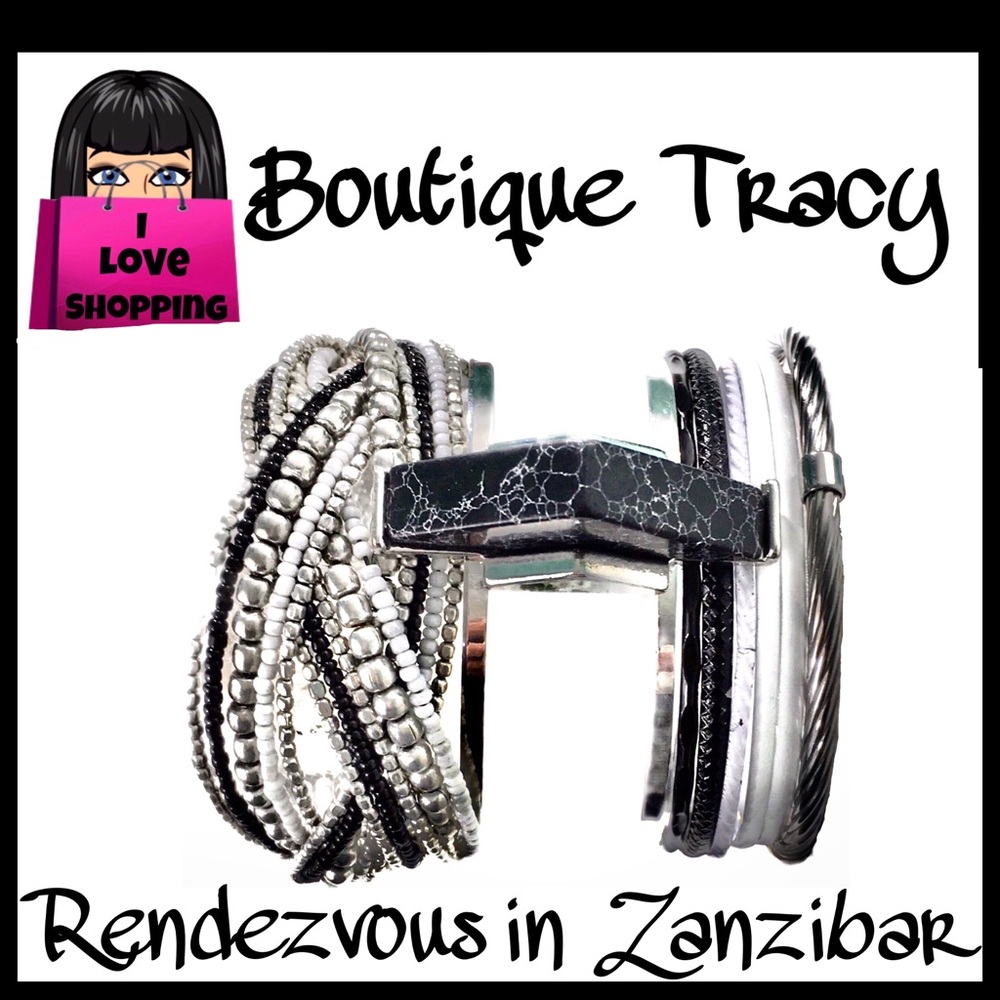 Rendezvous in Zanzibar Bracelet Stack OOAK